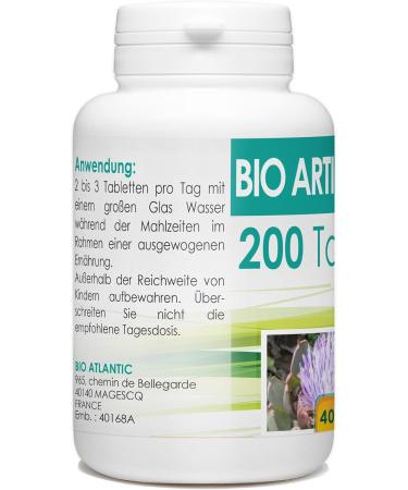 Organic Artichoke 400 mg 200 Tablets | Natural Digestive Support | Premium Quality - Buy Online on GoSupps.com