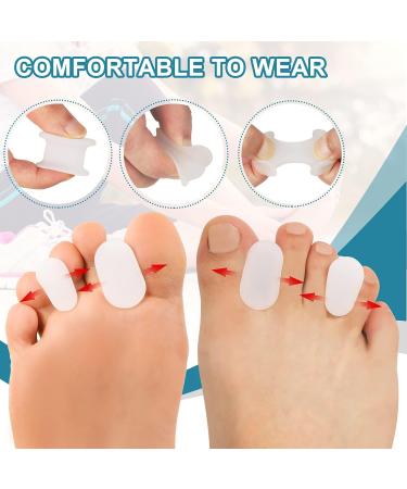 Sumifun Silicone Toe Separator - 8 Pairs Gel Bunion Corrector Pads for Overlapping & Crooked Toes - Reusable Hammer Toe Spacer for Men & Women - Buy Online on GoSupps.com
