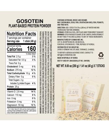 LINGTEA Doctor Developed Gosotein Protein Mix | 19 Grain Vegan Protein | 25g Protein | Easy to Digest | Essential Vitamins | 9 Essential Amino Acids | Muscle Recovery | Roasted Grain Flavor | 7 Count - Buy Online on GoSupps.com