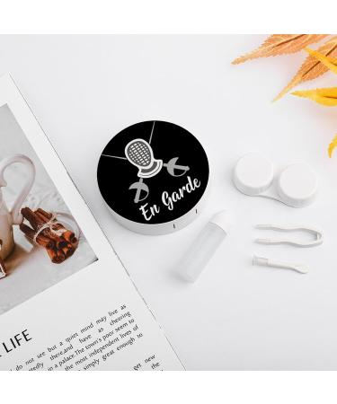 Portable Fencing Mask Contact Lens Travel Kit - Cute Contact Box with Mirror for Daily Outdoor Use - Buy Online on GoSupps.com