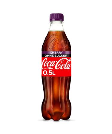 Coca-Cola Zero Sugar Caffeine-Free Soft Drink & Cherry Bundle - 12 x 500ml | No Sugar Refreshment - Buy Online on GoSupps.com