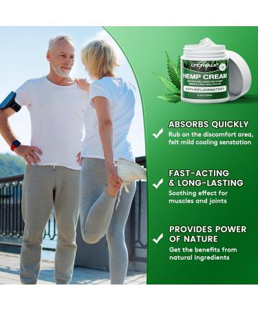 8.5 oz Maximum Strength Hemp Cream - Natural Hemp Arnica & Turmeric Formula for Instant Relief - Buy Online on GoSupps.com