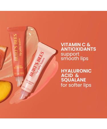 Burt s Bees Mango Grapefruit Lip Jelly Balm With Hyaluronic Acid and Squalane Moisturizer To Instantly Hydrate Lips Lip Gloss With Responsibly Sourced Beeswax Tint-Free Lip Treatment 0.45 oz. - Buy Online on GoSupps.com