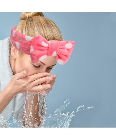 Yoseng Spa Headband and Wrist Towels Set - Soft, Versatile, Adorable (Set of 6) - Pink, White, Blue - Upgrade Your Skincare Routine - Buy Online on GoSupps.com