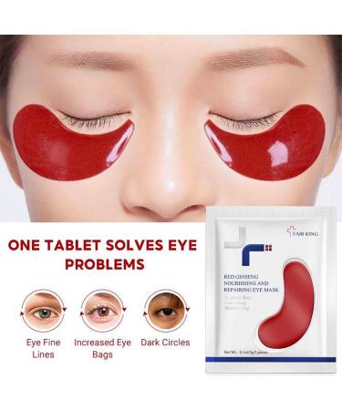 Under Eye Patches 10Pairs Red Ginseng Eye Masks For Puffy Eyes Dark Circles Treatment Under Eye Bags Remover Anti Wrinkle Patches Nourishing Repairing Moisturizing Under Eye Mask Korean Skincare - Buy Online on GoSupps.com