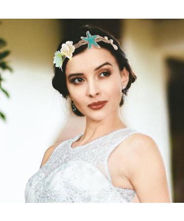 Lurrose Sea Star Headband - Pearl Shell Hair Accessory for Weddings & Beach Parties | International Shipping Available - Buy Online on GoSupps.com