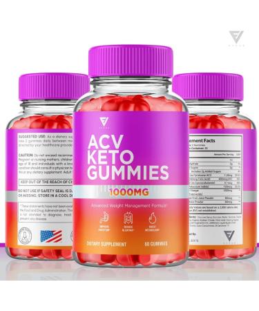 ACV Keto Gummies for Weight Loss - Apple Cider Vinegar Supplement for Fast Fat Burn - 60 Gummies for Men and Women - Buy Online on GoSupps.com