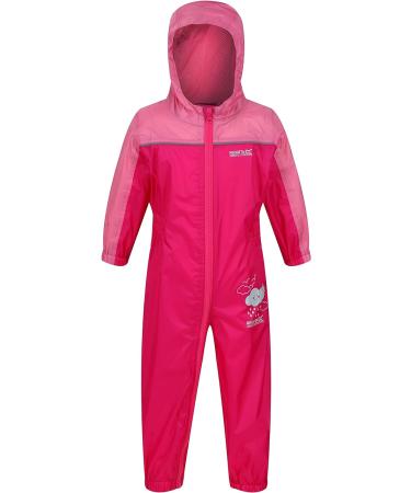 Regatta Kids Puddle Iv All-in-One Suit 3-4 Years Cabaret/Auro | Unisex Waterproof Outdoor Gear - Buy Online on GoSupps.com