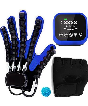 Hemiplegia Finger Rehabilitation Trainer Robot Gloves Finger Training Stroke Hand Splint for Hand Rehabilitation(Size:L Code Color:Left Hand) L code left hand