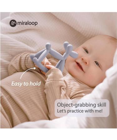 Buy Miraloop Bite Ring for Baby - 2 Pack Jellydog Teething Toy | Food-Safe Silicone BPA-Free Dental Aid for 3+ Months - Green & Yellow - Buy Online on GoSupps.com