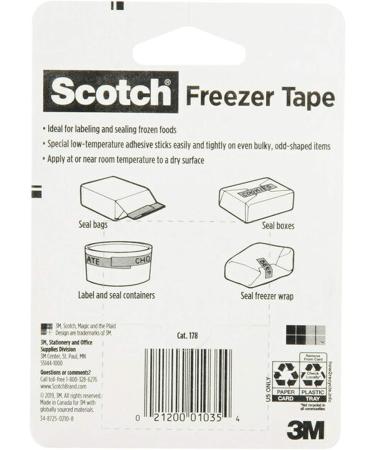 Scotch Freezer Tape 0.75 in x 1000 in 1 Roll/Pack (178) - Buy Online on GoSupps.com