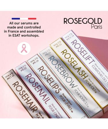 ROSEGOLD ROSEHAIR Natural Hair Growth Serum 96% Natural - Hair Growth Serum for Longer Stronger and Beautiful Hair - Made in France - Vegan - Hormone-Free - 1 Month - Buy Online on GoSupps.com