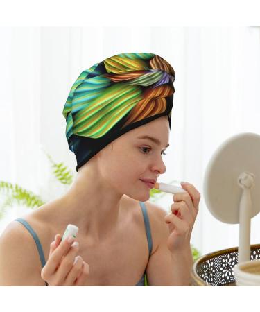 Buy Soft Super Absorbent Hippie Style Microfiber Hair Towel Wrap for Women - Quick Dry Coral Velvet Cap for Long Curly & Thick Hair - Buy Online on GoSupps.com