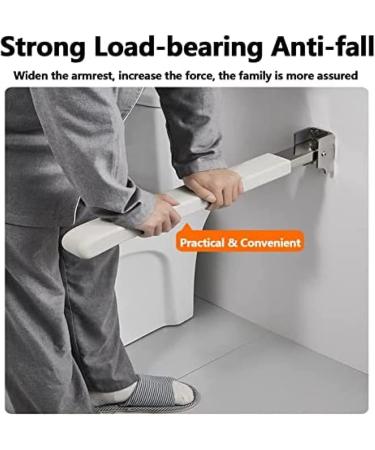 Toilet Grab Rails Stainless Steel Handicap Safety Grab Bars Anti-Slip Bathroom Flip-Up Handrails For Elderly Seniors Disabled Shower Support Handle Bath Grips - Buy Online on GoSupps.com