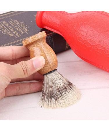 Black Badger Hair Men's Shaving Brush Barber Salon Facial Beard Cleaning Comfortable and Environmentally Professional and Attractive - Buy Online on GoSupps.com