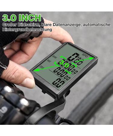 Best Wireless Bicycle Computer - 31 Functions IP65 Waterproof 3.0 Inch Speedometer & Mileage Meter for Kids - Buy Online on GoSupps.com