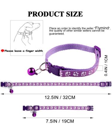 Flymind Puppy Collars 19Pcs Whelping ID Collars with Bell - Adjustable Soft Nylon Litter Collars for Newborn Pets - Non-Breakaway - Buy Online on GoSupps.com