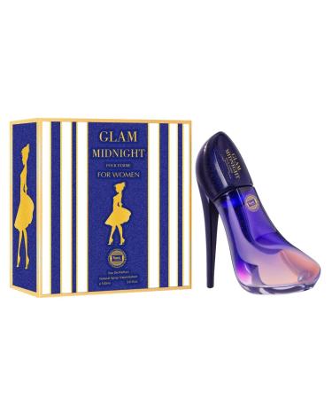 Hybrid & Company Women Glam Girl Mid Night Eau De Parfum Natural Spray Vaporisateur 3.4 Fl Oz GLAM GIRL MID NIGHT 3.4 Fl Oz (Pack of 1)