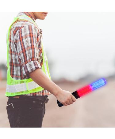 TOPPERFUN Traffic Wand LED Traffic Control Night Wands Red and Blue Safety Light Wands Air Marshaling Signal Wand LED Glow Sticks for Airport Parking Car Directing B - Buy Online on GoSupps.com