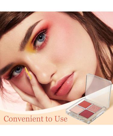 FOMIYES 6 Pcs Transparent Square Eye Shadow Box Empty Lip Palette Depotting Makeup Containers Plastic - Buy Online on GoSupps.com