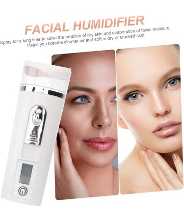 Beatifufu Hydrating Instrument Portable Humidifer Face Steamer Portable Face Humidifier Face Sprayer White Abs - Buy Online on GoSupps.com