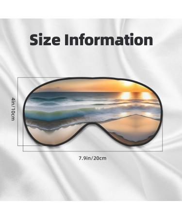 Buy Sunset Over The Waves Eye Mask - Soft Adjustable & Comfortable Sleep Mask for Men & Women | International Shipping - Buy Online on GoSupps.com