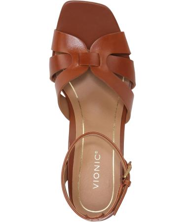 Vionic Garnet Marrin Heeled Sandal - Women's Fashion Sandal with Orthotic Insole, Arch Support, and Cushioned Outsole | Espresso Leather | Sizes 5-11 - Buy Online on GoSupps.com