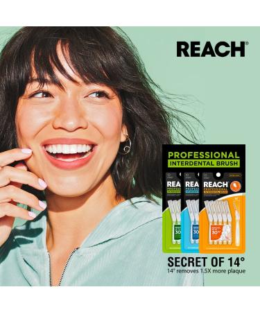 REACH Interdental Brush Tight 1.0mm | Removes 30% More Plaque | Gum Protection | PFAS Free | 10 Brushes - Buy Online on GoSupps.com
