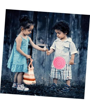 Ciieeo Miniature Food Toy Lollipops for Kids Lollipop Candy Embellishment Artificial Food Wedding Decor Toy for Kids Kidcraft Tongue Painter Lollies Baby Bamboo Child Christmas Tree Cake Pink 40*20*0.3cm - Buy Online on GoSupps.com