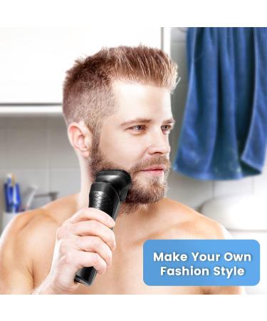 4 in 1 Electric Razor for Men - Rechargeable USB Portable Shaver & Grooming Kit - Ideal Gift for Husband Dad & Boyfriend - Buy Online on GoSupps.com