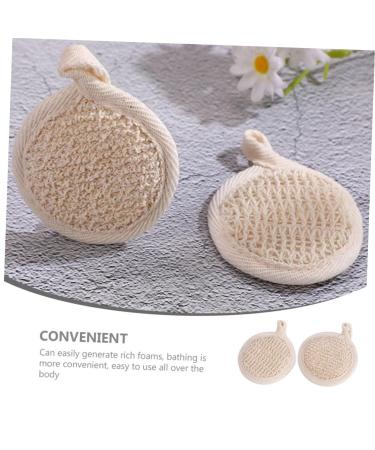 FOMIYES 2pcs Bath Towel Exfoliating Cloths - Natural Loofah Pads & Sponges for Body and Face - Ideal Shower Accessory - Buy Online on GoSupps.com