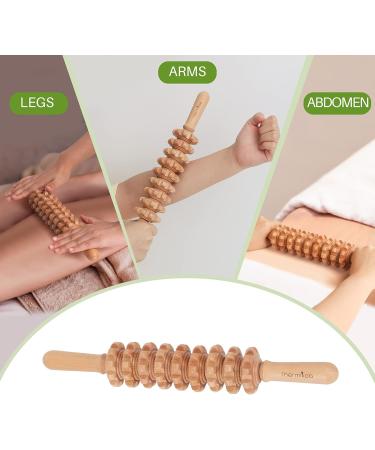 Cellulite Massage Device - Wooden Roller & Scooter for Maderotherapy | Anti-Cellulite Solution - Buy Online on GoSupps.com