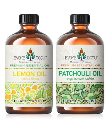 EVOKE OCCU Lemon Essential Oil and Patchouli Essential Oil - 4 Fl Oz