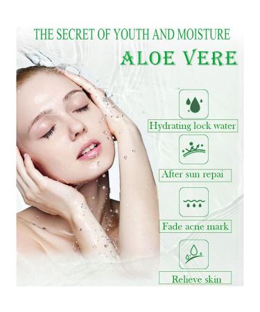 DISAAR Beauty 99% Aloe Vera Soothing Moisturizing Face Cream After Sun Repair Oil Control Acne 100ml/3.38fl.oz - Buy Online on GoSupps.com