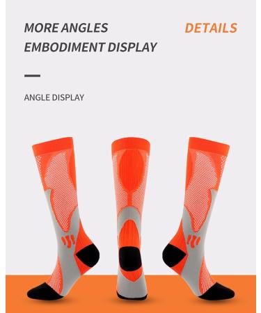 Buy WSC Compression Socks (3 Pairs) - 10-20 mmHg Support Stockings for Men & Women Ideal for Edema & Sports L/XL Size - Buy Online on GoSupps.com