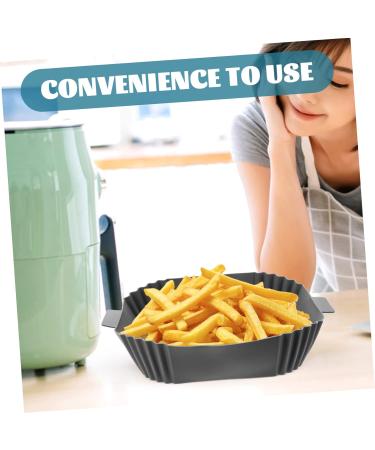 Alipis 3pcs Air Fryer Pan Airfryer Air Fryers Food Cooking Mat Reusable Air Fryer Bowl Washable Cooking Pot Greyx3pcs 24X19.5X5CMx3pcs - Buy Online on GoSupps.com