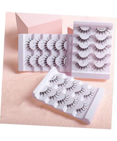 Angoily 5 Pairs Diamond Eyelashes False Eyelash Women Fake Lash Decor Christmas Lashes Asian Decor Girls Lashes Colored Lash Clusters Fake Eyelashes Fluffy Miss Fiber Transparent Line - Buy Online on GoSupps.com