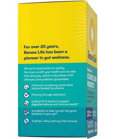 Renew Life Ultimate Flora Probiotic 200 Billion - 7 Packets (0.12 oz each) for Digestive Health - Buy Online on GoSupps.com