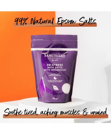 Sanctuary Spa Wellness Stress-Relieving Bath Salts 500g - Buy Online on GoSupps.com