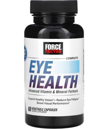 Force Factor Complete Eye Health, Clinical Strength Eye Vitamins with Lutein & Zeaxanthin to Support Vision, Eye Function, and Blue-Light Protection, Eye Health Supplements for Adults, 60 Capsules - Buy Online on GoSupps.com