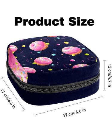 Portable Women's Binding Storage Bags | Menstrual Cup Pocket & Pads for Teen Girls | Space & Donut Planet Designs - Buy Online on GoSupps.com