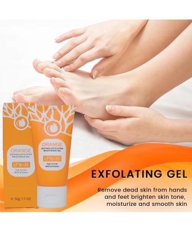 Orange Exfoliating Gel for Face & Body - 2-Pack Gentle Daily Peel Scrub Deep Cleans Pores Removes Blackheads & Moisturizes Skin for All Skin Types (1.7Fl Oz Each) - Buy Online on GoSupps.com