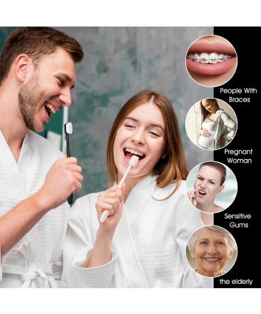 Buy Wllhyf Extra Soft Toothbrush Set - Micro Nano Fiber for Sensitive Gums - 6 PCS Adult & Child Toothbrushes (Black Green Pink) - Ideal for Oral Care & Gum Recession - Buy Online on GoSupps.com