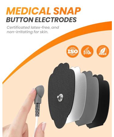 AVCOO 20-Pack TENS/EMS Unit Replacement Pads - Long-lasting, Latex-Free Electrode Pads for TENS Devices with 3.5mm Button Connector - Buy Online on GoSupps.com