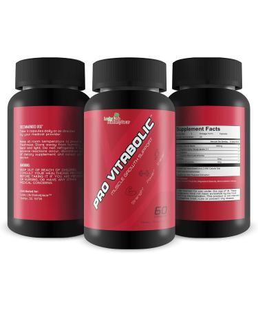 Pro Vitabolic - Muscle Growth Support - Enhance Power Strength Stamina & Energy - Explosive Muscle Pump for Big Gains - Aid Oxygen & Nutrient Delivery to Muscles - L-Arginine & L-Citrulline - Buy Online on GoSupps.com