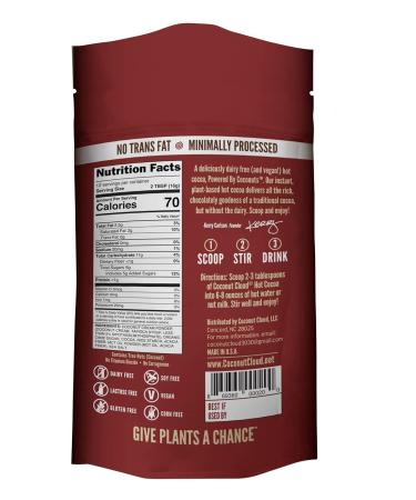 Coconut Cloud Dairy-Free Instant Hot Cocoa Mix | Vegan & Delicious Plant-Based Chocolate - 7 oz - Buy Online on GoSupps.com
