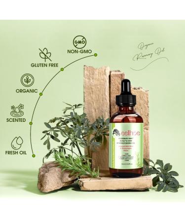 Organic Rosemary Oil for Hair Growth Pure Essential Oil for Dry Damage Hair Dandruff Scalp Treatment Hair Loss Eyelashes Eyebrows Hair Care - Buy Online on GoSupps.com