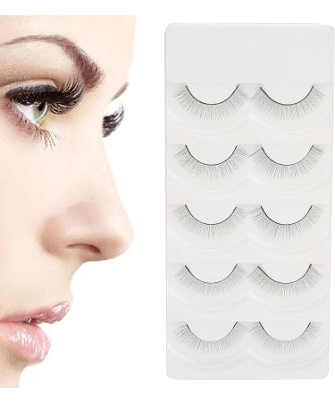 False Eyelashes 5 Pairs Eyelash Makeup Practice False Eyelashes Self Adhesive False Lashes Set (8mm) - Buy Online on GoSupps.com