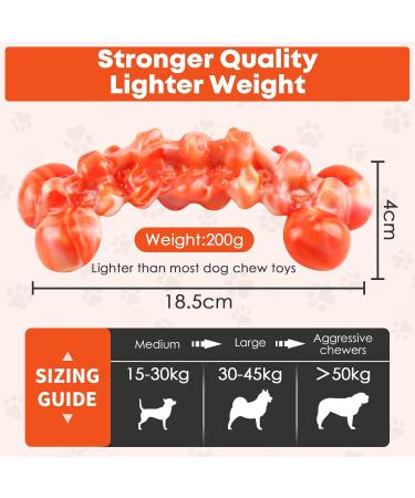 WoWBala Dog Toys for Aggressive Chewing | Durable Cake Stuffed Toys for Large & Medium Dogs - Tangerine - Buy Online on GoSupps.com