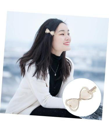 minkissy Hairpin Bling Hair Clip Minimalist Hair Clips Sparkling Hair Clip Glitter Heart Barrette Geometric Hair Pin Bowknot Hair Barrette Fashion White Rhinestones Miss Trinkets - Buy Online on GoSupps.com